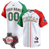 Texas Rangers Mexico Texas Patch Vapor Premier Limited Custom Jersey - All Stitched