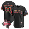 Texas Rangers Mexico Texas Patch Vapor Premier Limited Custom Jersey - All Stitched