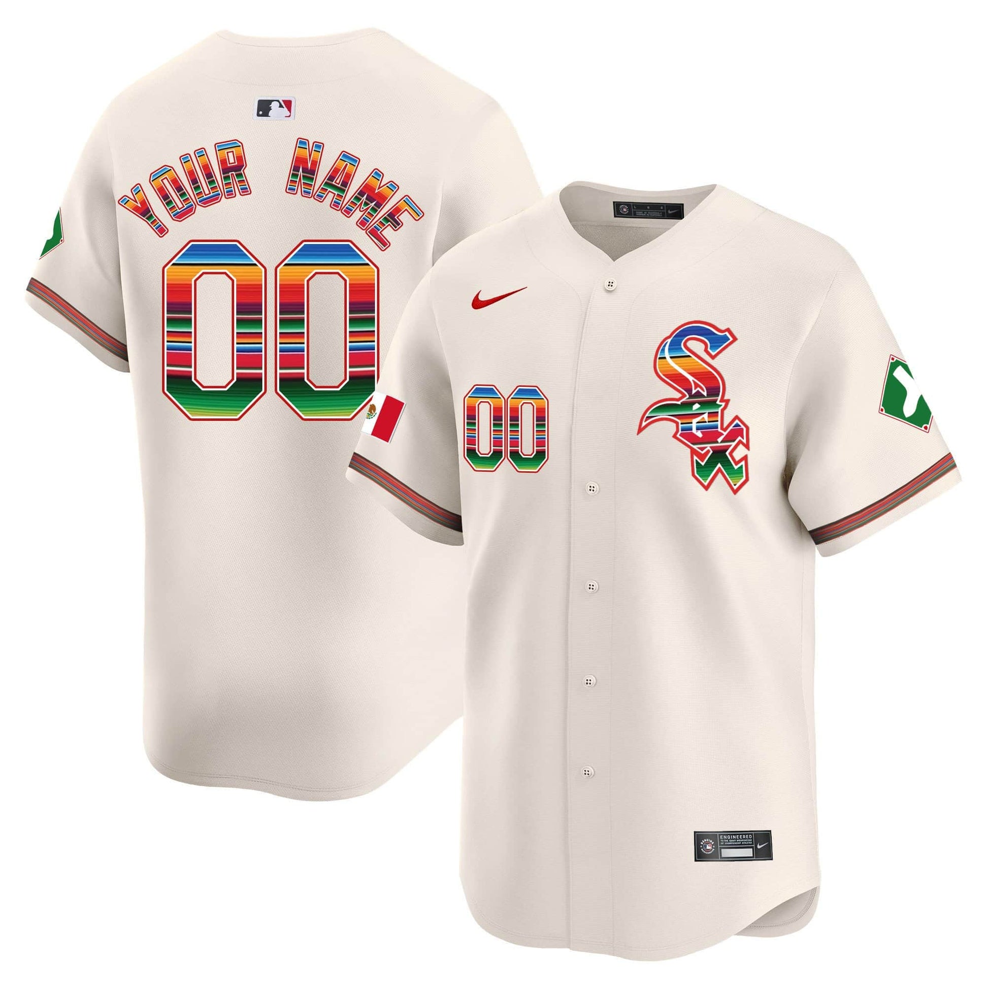 Chicago White Sox Mexico Vapor Premier Limited Custom Jersey V2- All Stitched