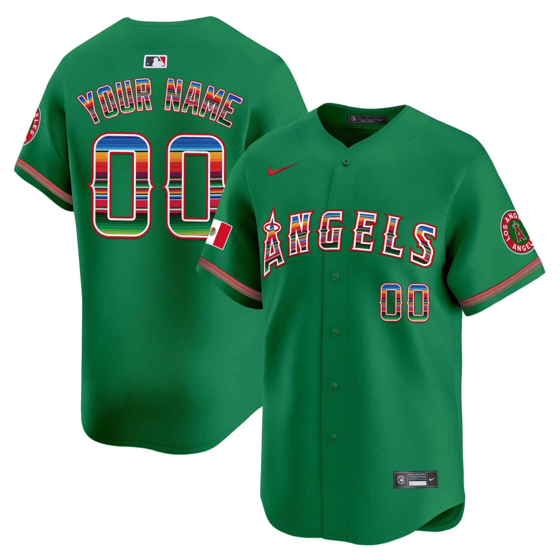 Los Angeles Angels Mexico Vapor Premier Limited Custom Jersey - All Stitched