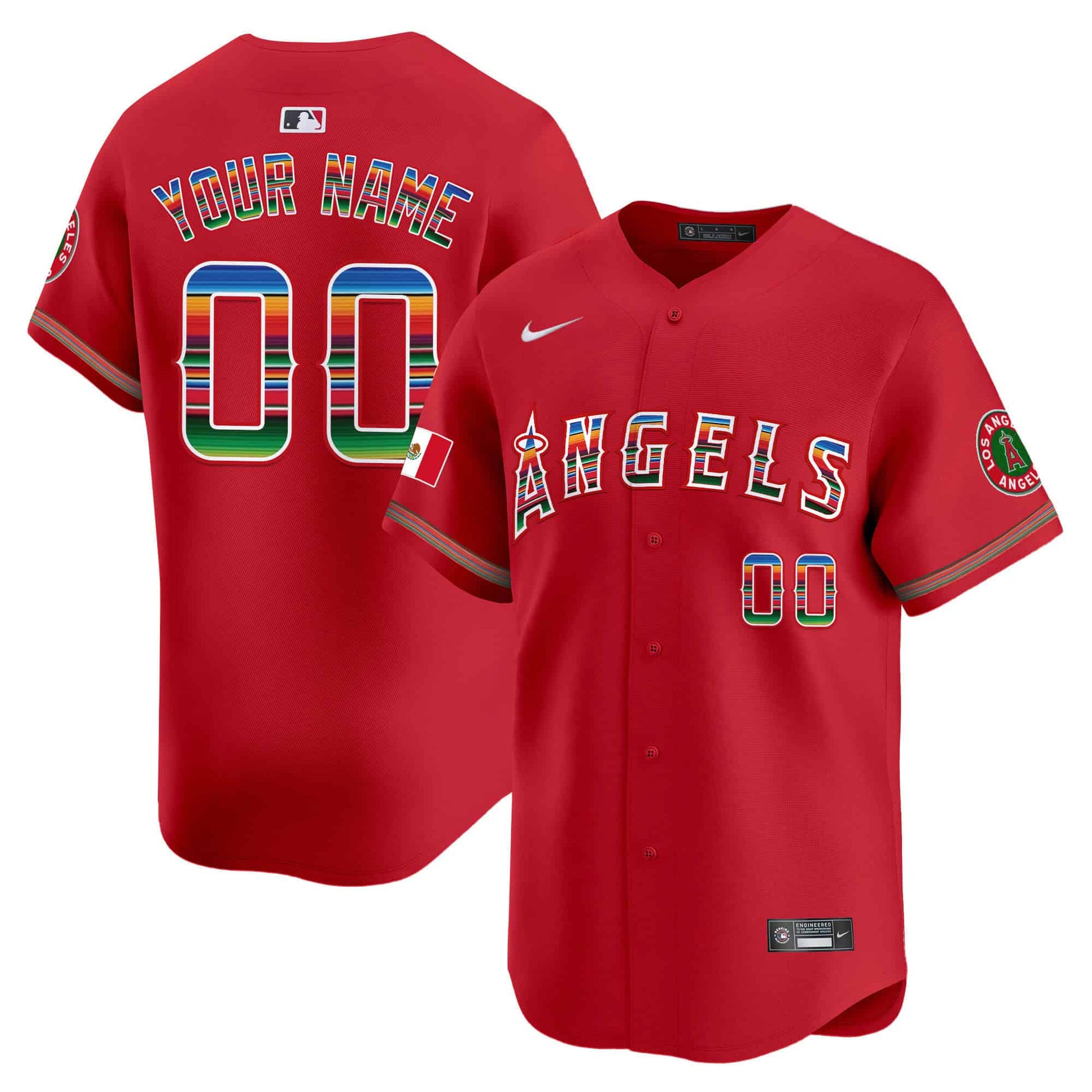 Los Angeles Angels Mexico Vapor Premier Limited Custom Jersey - All Stitched