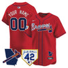 Atlanta Braves 2024 Robinson & Georgia Patch Vapor Premier Limited Custom Jersey - All Stitched