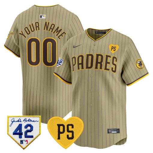 Padres 2024 “For Peter” & Robinson Patch Vapor Premier Limited Custom Jersey – All Stitched