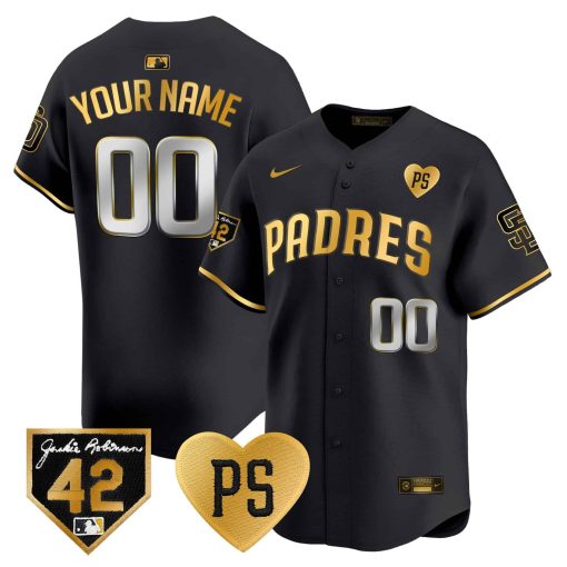 Padres 2024 “For Peter” & Robinson Patch Vapor Premier Limited Custom Jersey – All Stitched
