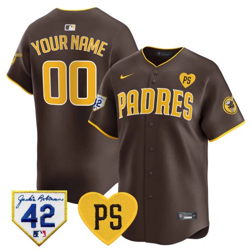 Padres 2024 “For Peter” & Robinson Patch Vapor Premier Limited Custom Jersey – All Stitched