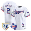 Men’s Texas Rangers 2024 Jackie Robinson Patch Vapor Premier Limited Jersey – All Stitched