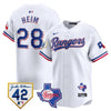 Men’s Texas Rangers 2024 Jackie Robinson Patch Vapor Premier Limited Jersey – All Stitched