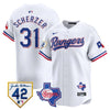 Men’s Texas Rangers 2024 Jackie Robinson Patch Vapor Premier Limited Jersey – All Stitched