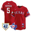 Men’s Texas Rangers 2024 Jackie Robinson Patch Vapor Premier Limited Jersey – All Stitched