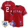 Men’s Texas Rangers 2024 Jackie Robinson Patch Vapor Premier Limited Jersey – All Stitched