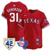 Men’s Texas Rangers 2024 Jackie Robinson Patch Vapor Premier Limited Jersey – All Stitched