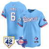 Men’s Texas Rangers 2024 Jackie Robinson Patch Vapor Premier Limited Jersey – All Stitched