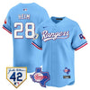 Men’s Texas Rangers 2024 Jackie Robinson Patch Vapor Premier Limited Jersey – All Stitched