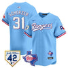 Men’s Texas Rangers 2024 Jackie Robinson Patch Vapor Premier Limited Jersey – All Stitched