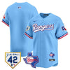 Men’s Texas Rangers 2024 Jackie Robinson Patch Vapor Premier Limited Jersey – All Stitched