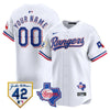 Texas Rangers 2024 Jackie Robinson Patch Vapor Premier Limited Custom Jersey - All Stitched