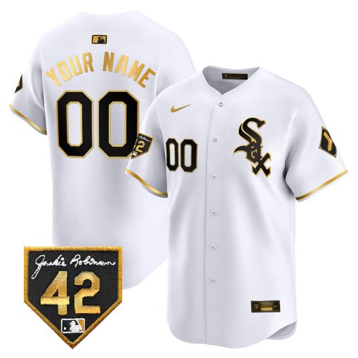 Chicago White Sox 2024 Jackie Robinson Patch Vapor Premier Limited Custom Jersey - All Stitched