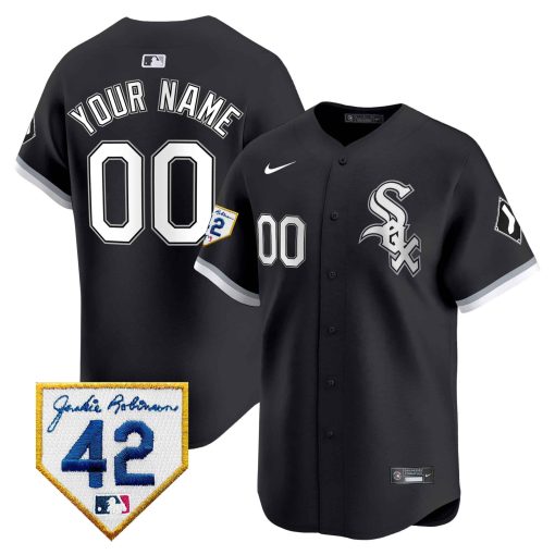 Chicago White Sox 2024 Jackie Robinson Patch Vapor Premier Limited Custom Jersey - All Stitched