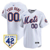 New York Mets Jackie Robinson Patch Vapor Premier Limited Custom Jersey - All Stitched