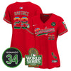 Women's Dodgers Mexico Fernando Memorial & 2024 World Series Patch Vapor Premier Limited Jersey - All Stitched