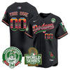 Dodgers Mexico Fernando Valenzuela & 2024 World Series Patch Vapor Premier Limited Custom Jersey - All Stitched