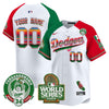 Dodgers Mexico Fernando Valenzuela & 2024 World Series Patch Vapor Premier Limited Custom Jersey - All Stitched