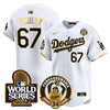 Men's Dodgers Fernando Valenzuela & 2024 World Series Patch Vapor Premier Limited Jersey - All Stitched