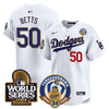Men's Dodgers Fernando Valenzuela & 2024 World Series Patch Vapor Premier Limited Jersey - All Stitched
