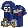 Men's Dodgers Fernando Valenzuela & 2024 World Series Patch Vapor Premier Limited Jersey - All Stitched