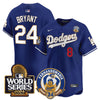 Men's Dodgers Fernando Valenzuela & 2024 World Series Patch Vapor Premier Limited Jersey - All Stitched
