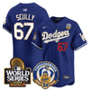 Men's Dodgers Fernando Valenzuela & 2024 World Series Patch Vapor Premier Limited Jersey - All Stitched