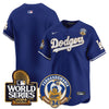 Men's Dodgers Fernando Valenzuela & 2024 World Series Patch Vapor Premier Limited Jersey - All Stitched