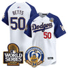 Men's Dodgers Fernando Valenzuela & 2024 World Series Patch Vapor Premier Limited Jersey - All Stitched