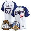 Men's Dodgers Fernando Valenzuela & 2024 World Series Patch Vapor Premier Limited Jersey - All Stitched