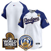 Men's Dodgers Fernando Valenzuela & 2024 World Series Patch Vapor Premier Limited Jersey - All Stitched