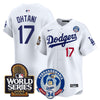 Men's Dodgers Fernando Valenzuela & 2024 World Series Patch Vapor Premier Limited Jersey V3 - All Stitched