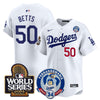 Men's Dodgers Fernando Valenzuela & 2024 World Series Patch Vapor Premier Limited Jersey V3 - All Stitched