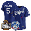 Men's Dodgers Fernando Valenzuela & 2024 World Series Patch Vapor Premier Limited Jersey V3 - All Stitched
