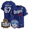 Men's Dodgers Fernando Valenzuela & 2024 World Series Patch Vapor Premier Limited Jersey V3 - All Stitched