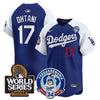 Men's Dodgers Fernando Valenzuela & 2024 World Series Patch Vapor Premier Limited Jersey V3 - All Stitched