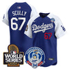 Men's Dodgers Fernando Valenzuela & 2024 World Series Patch Vapor Premier Limited Jersey V3 - All Stitched