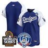Men's Dodgers Fernando Valenzuela & 2024 World Series Patch Vapor Premier Limited Jersey V3 - All Stitched