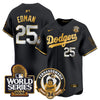 Men's Dodgers Fernando Valenzuela & 2024 World Series Patch Vapor Premier Limited Jersey V3 - All Stitched