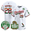 Men's Dodgers Mexico Fernando Valenzuela & 2024 World Series Patch Vapor Premier Limited Jersey - All Stitched