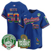 Men's Dodgers Mexico Fernando Valenzuela & 2024 World Series Patch Vapor Premier Limited Jersey - All Stitched