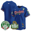Men's Dodgers Mexico Fernando Valenzuela & 2024 World Series Patch Vapor Premier Limited Jersey - All Stitched