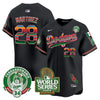 Men's Dodgers Mexico Fernando Valenzuela & 2024 World Series Patch Vapor Premier Limited Jersey - All Stitched