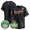 Men's Dodgers Mexico Fernando Valenzuela & 2024 World Series Patch Vapor Premier Limited Jersey - All Stitched
