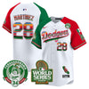 Men's Dodgers Mexico Fernando Valenzuela & 2024 World Series Patch Vapor Premier Limited Jersey - All Stitched