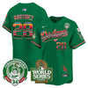 Men's Dodgers Mexico Fernando Valenzuela & 2024 World Series Patch Vapor Premier Limited Jersey - All Stitched